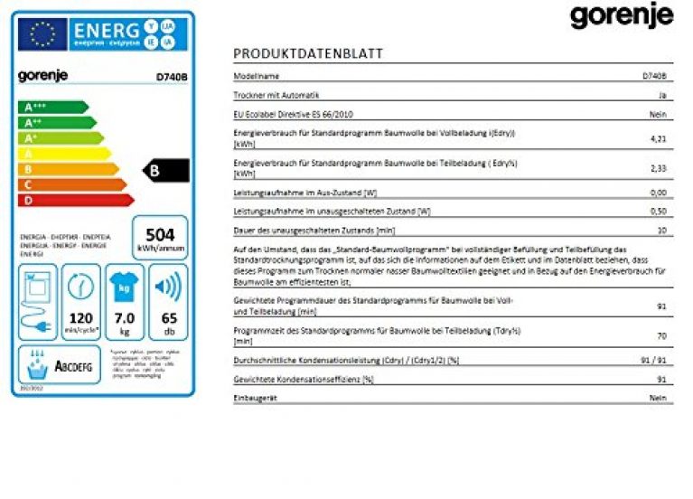 GORENJE D740B - Produktbild 2