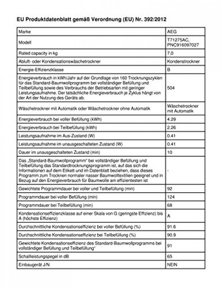 AEG T71275AC - Produktbild 2