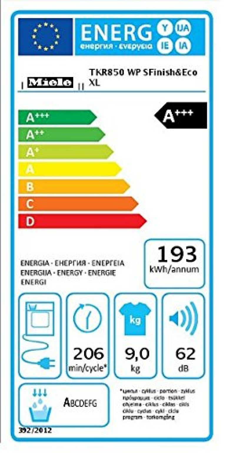 MIELE TKR850WP D LW SFinish&Eco XL - Produktbild 1