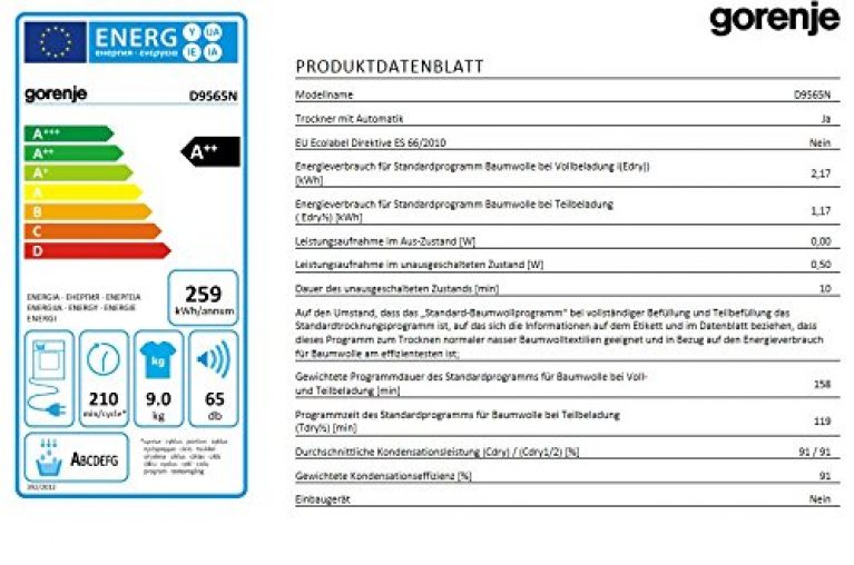 GORENJE D95F65N - Produktbild 2