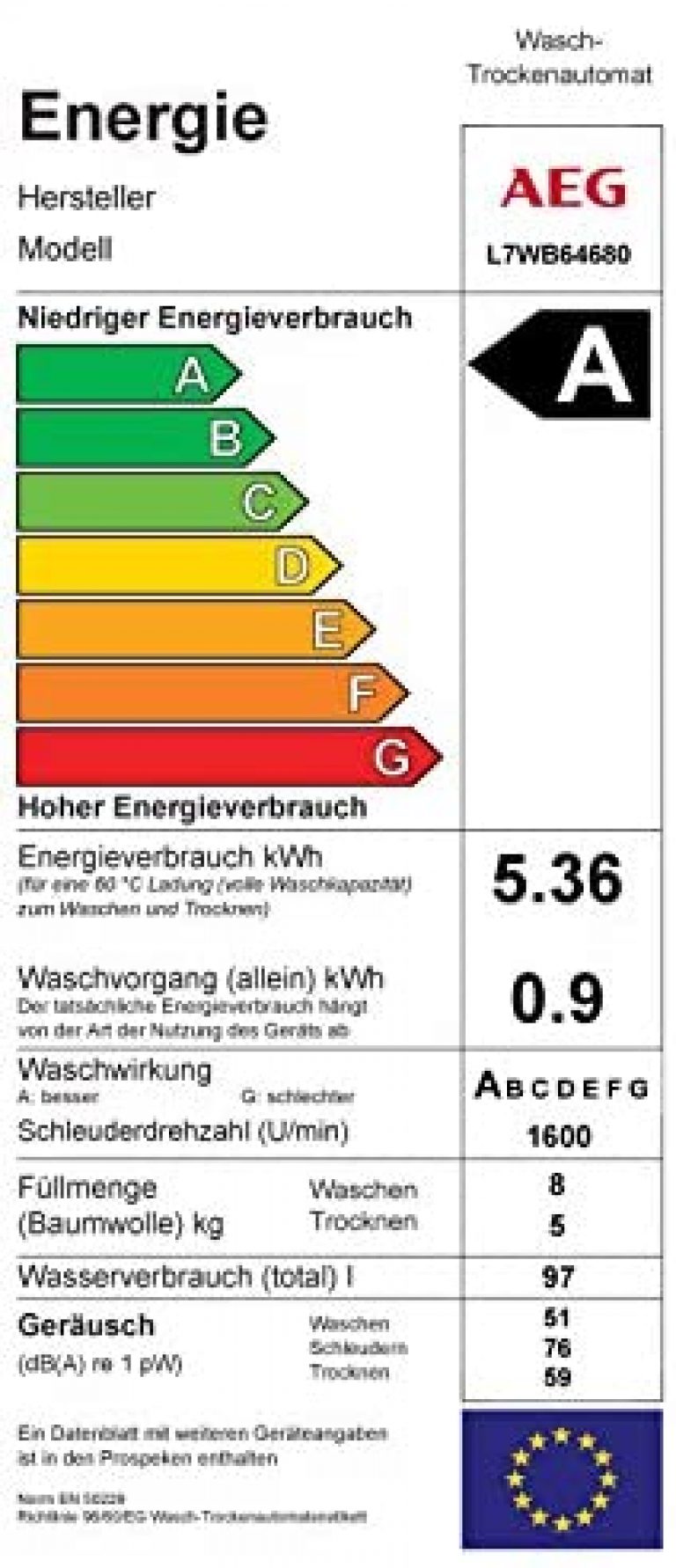 AEG L7WB64680 - Produktbild 1