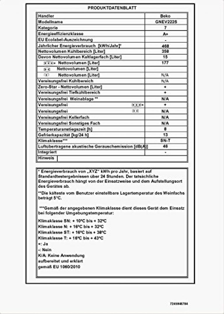 BEKO GNE V222 S - Produktbild 2