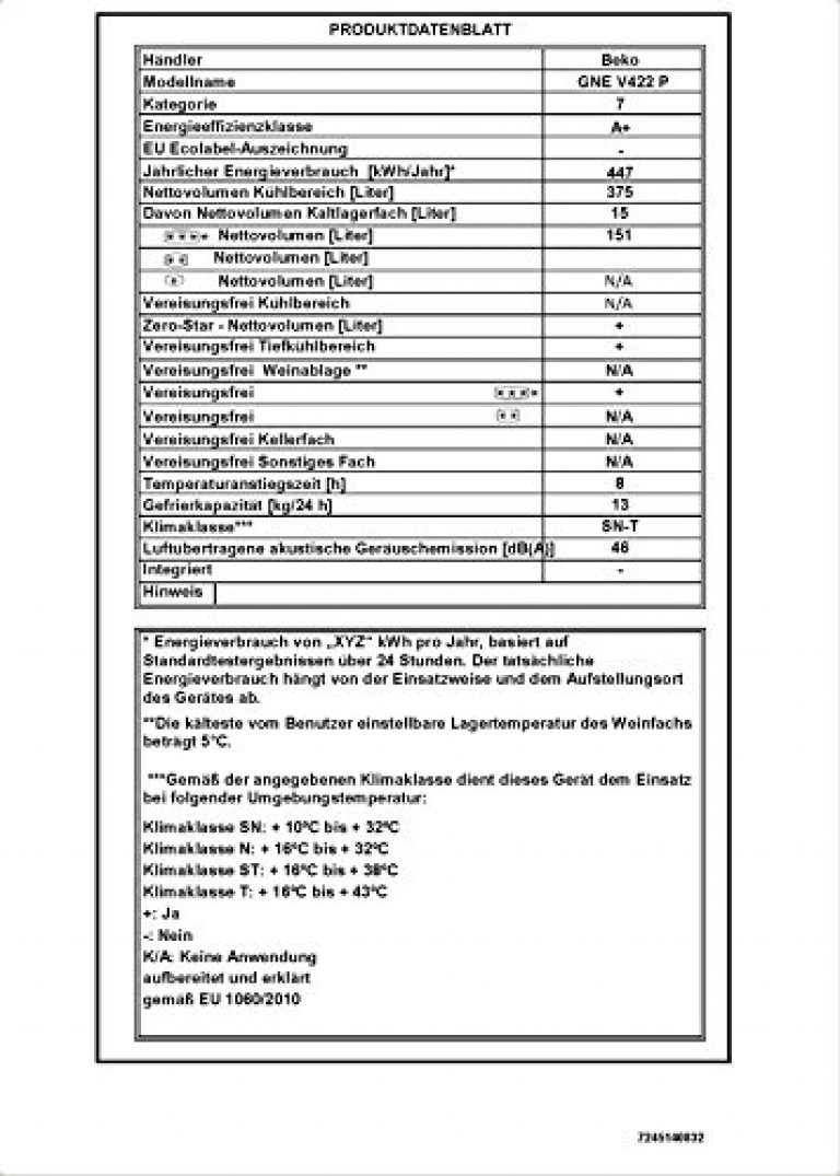 BEKO GNE V422 P - Produktbild 1