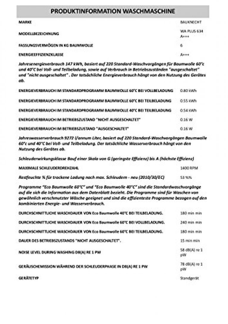 Bauknecht 634 - Produktbild 2