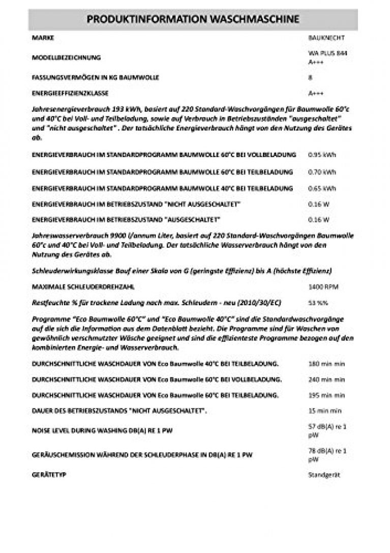 Bauknecht 844 - Produktbild 2