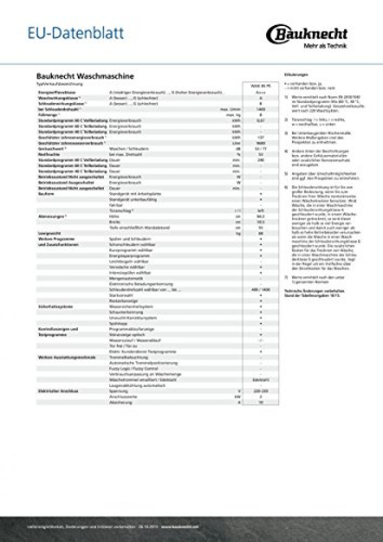 Bauknecht WAK 85 PS - Produktbild 2