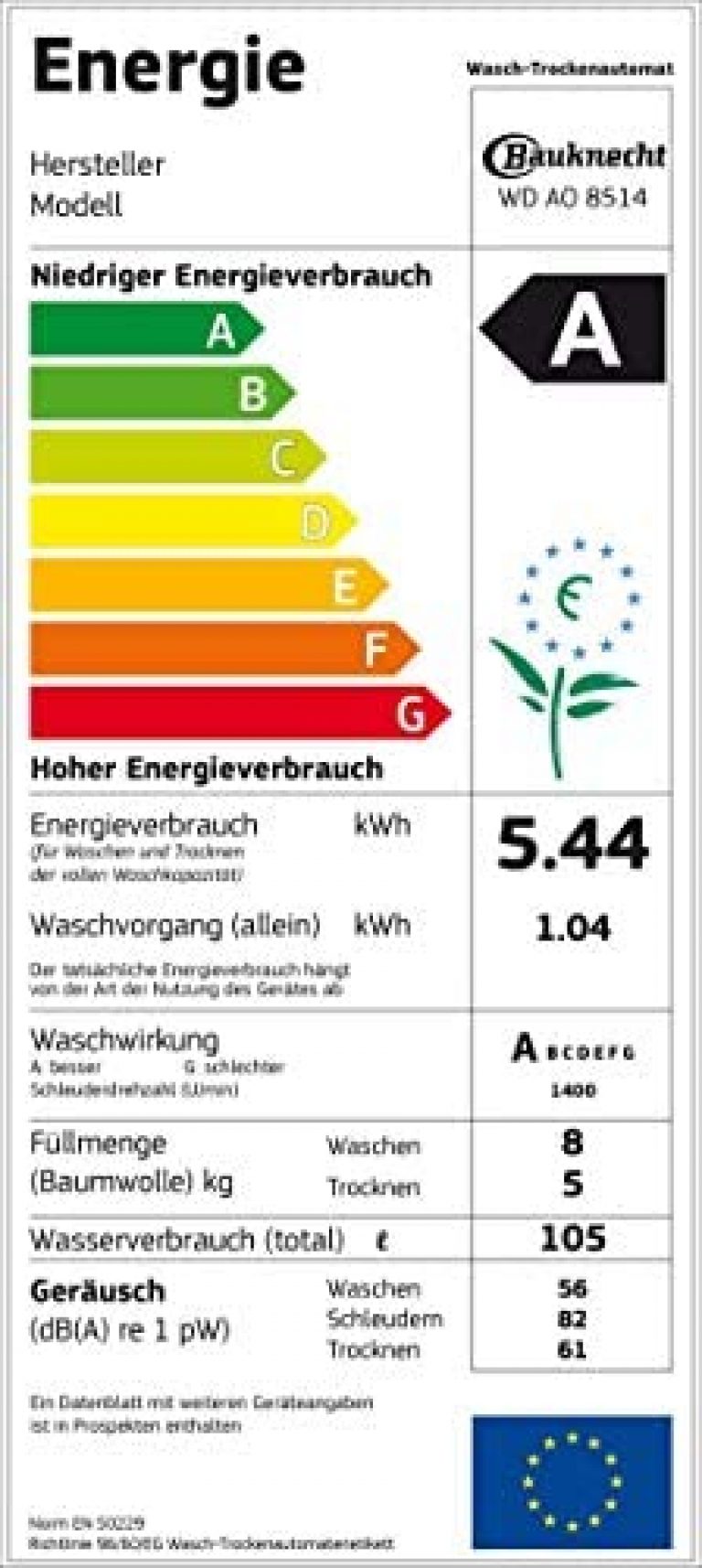 Bauknecht WD AO 8514 - Produktbild 1