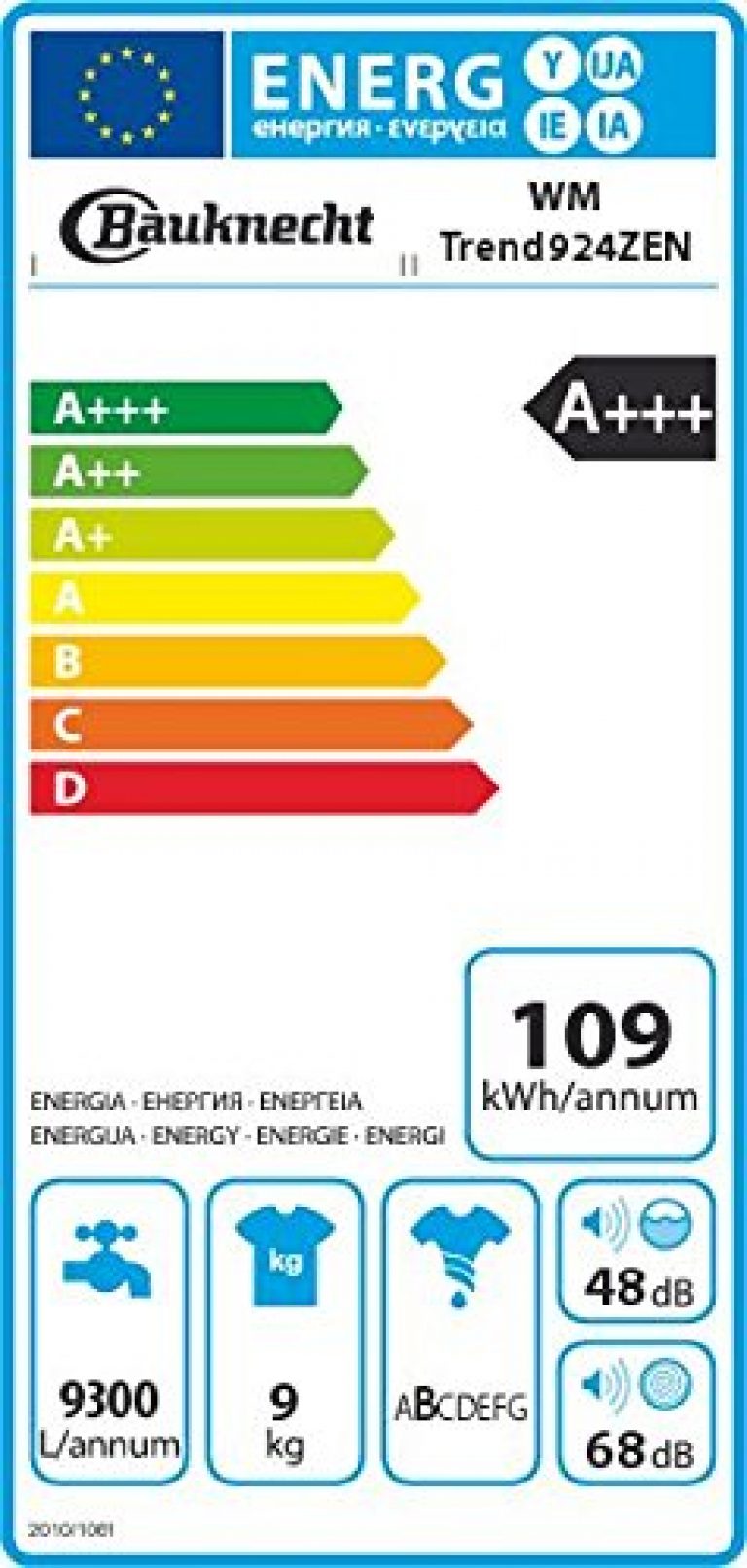 Bauknecht WM Trend 924 ZEN - Produktbild 1