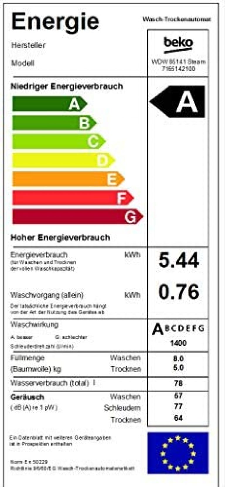 Beko WDW 85141 Steam - Produktbild 1