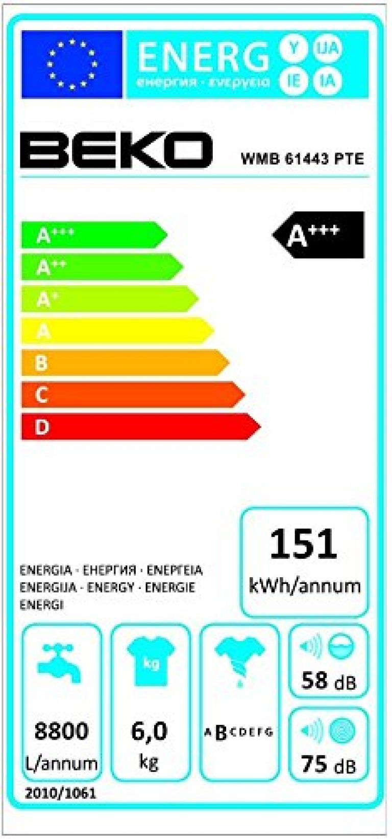 Beko WMB 61443 PTE - Produktbild 1