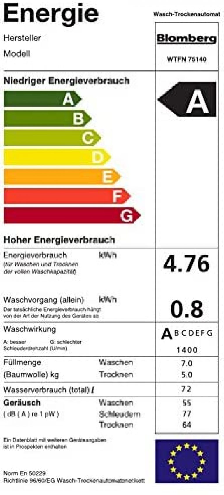 Blomberg WTFN 75140 - Produktbild 1