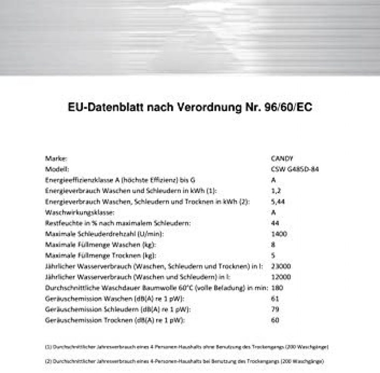 Candy CSW G485D-84 - Produktbild 2