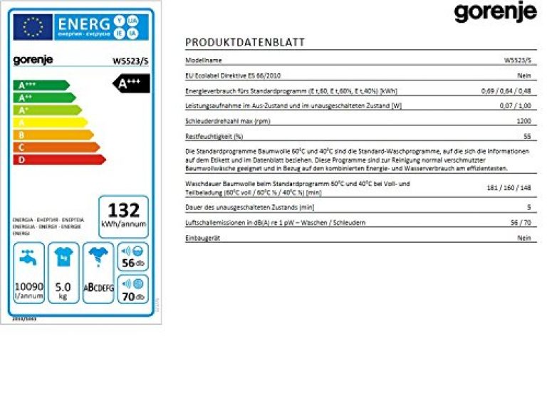 Gorenje W5523/S - Produktbild 2