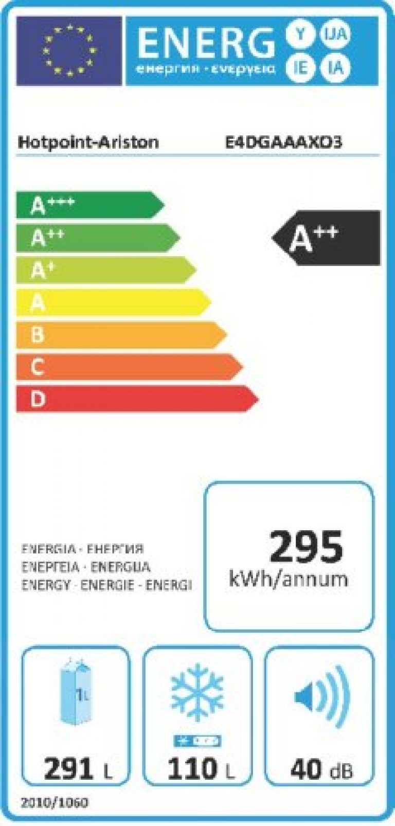HOTPOINT E4DG AAA X O3 Quadrio - Produktbild 5