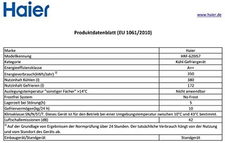 Haier HRF-628IS7 - Produktbild 1