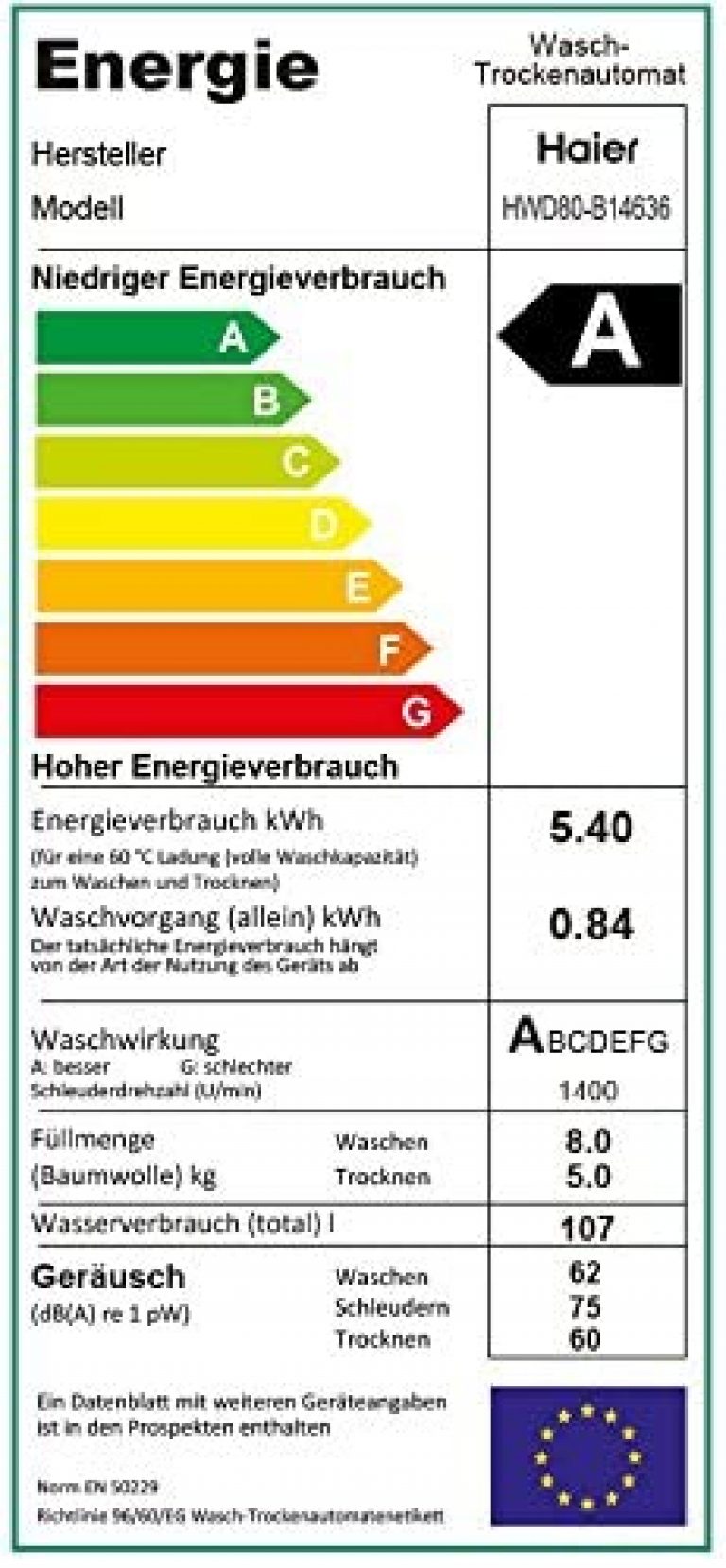 Haier HWD80-B14636 - Produktbild 1