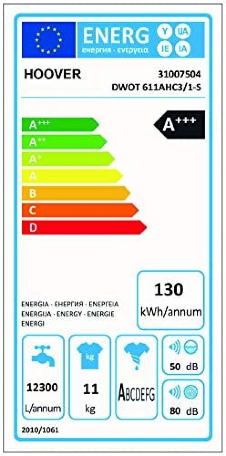Hoover DWOT 611AHC3/1-S - Produktbild 1