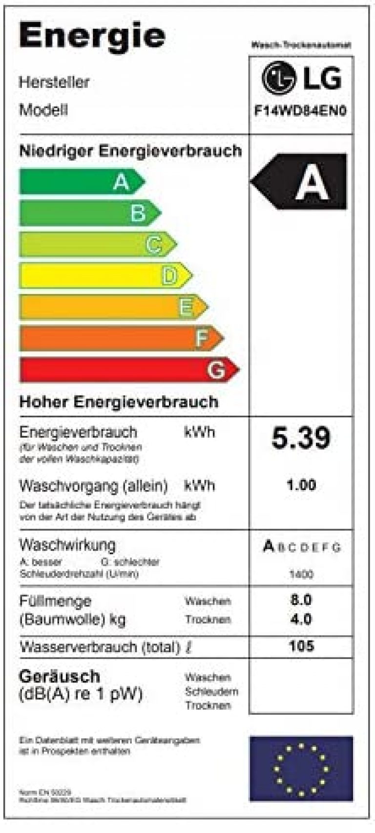 LG F14WD84EN0 - Produktbild 1