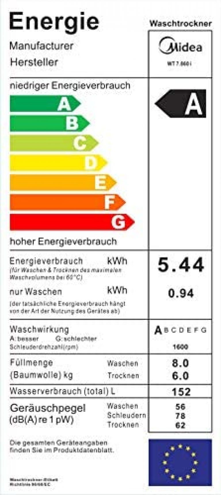 Midea WT 7.86 i - Produktbild 1