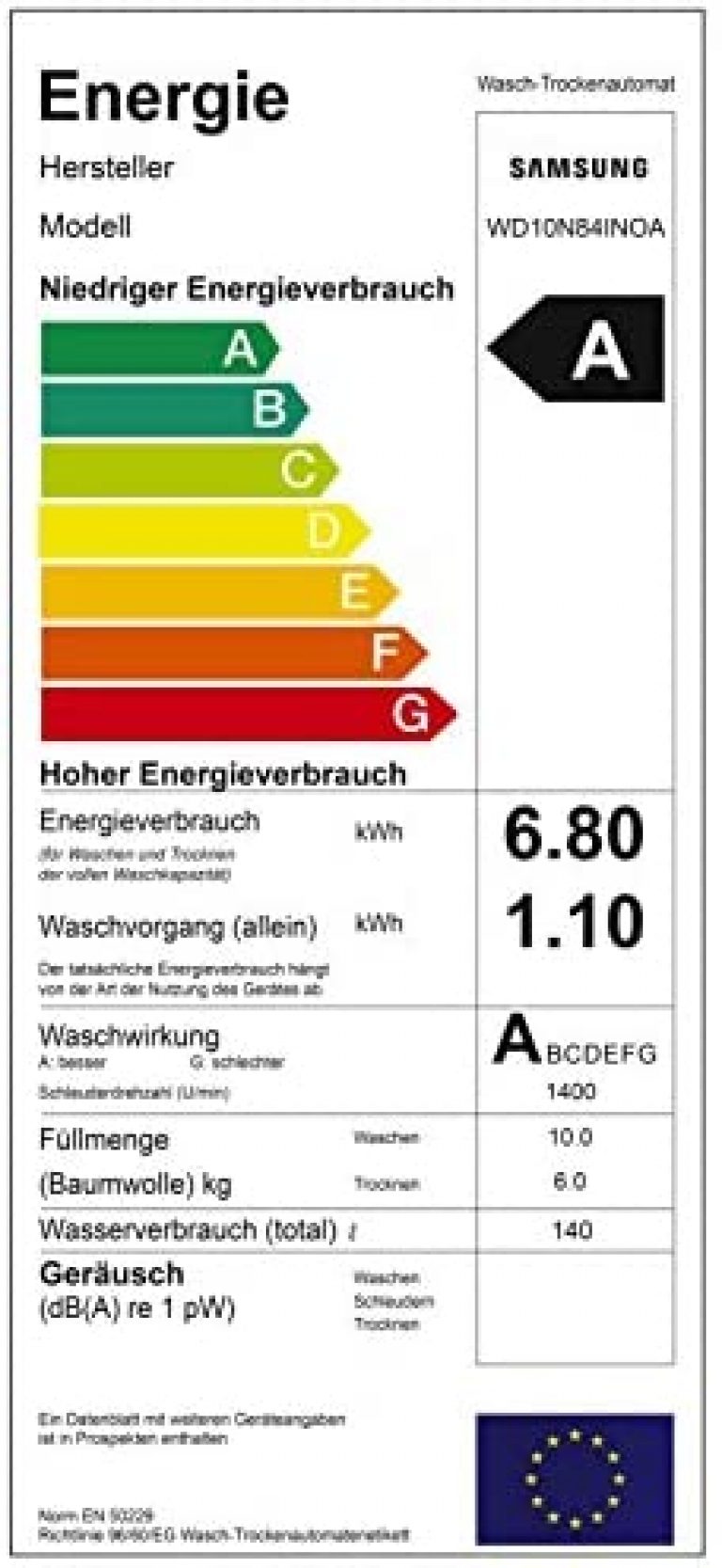 Samsung WD10N84INOA/EG QuickDrive - Produktbild 1