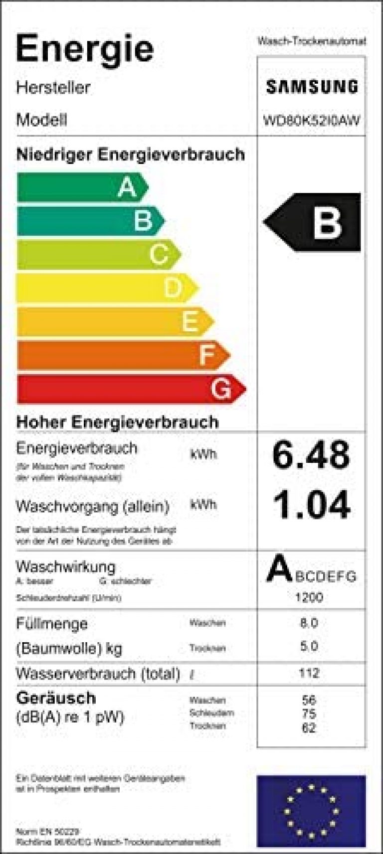 Samsung WD80K52I0AW/EG - Produktbild 1