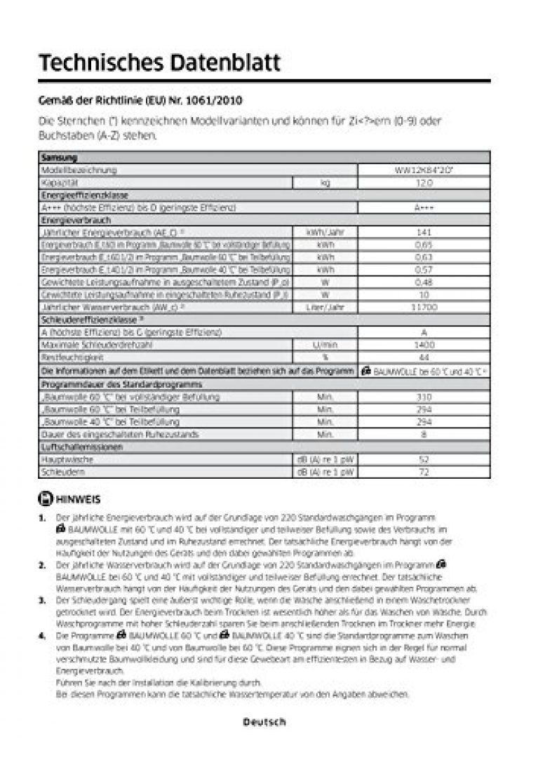 Samsung WW12K8402OW/EG - Produktbild 2