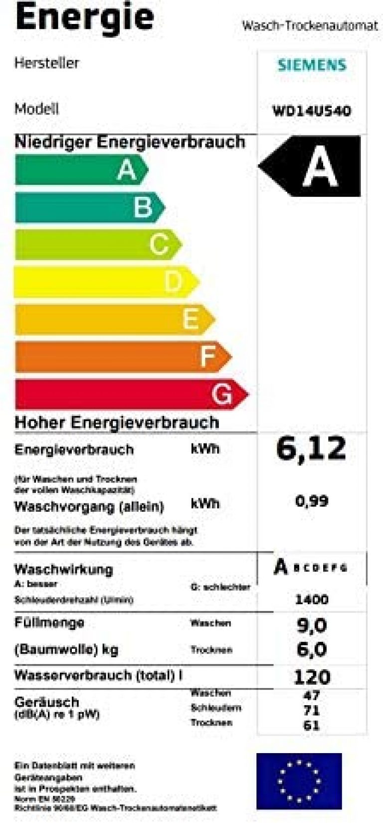 Siemens WD14U540 - Produktbild 1