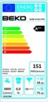 Beko WMB 61443 PTE